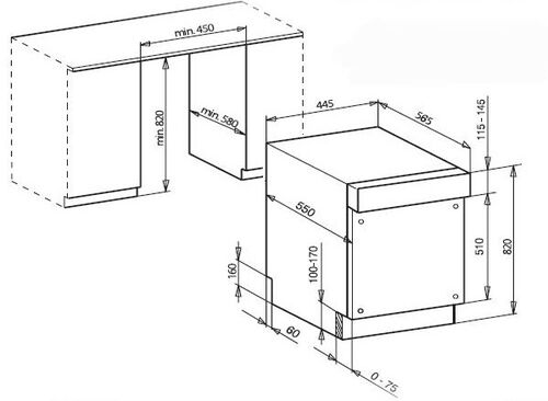 Посудомоечная машина Kaiser S45 I 84XL Посудомоечная машина Kaiser S45 I 84XL